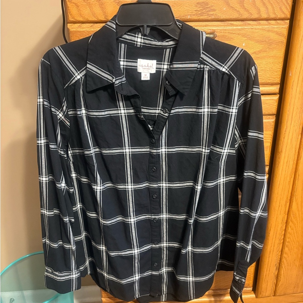 Black and White Checkered Shirt size M